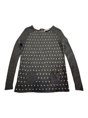 Ann Taylor Loft Polka Dot Boatneck Sweater Size S